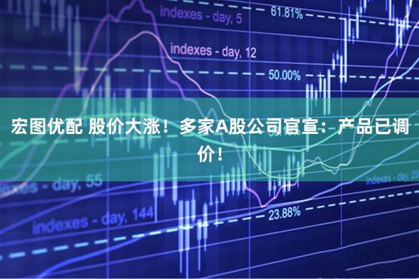 宏图优配 股价大涨！多家A股公司官宣：产品已调价！