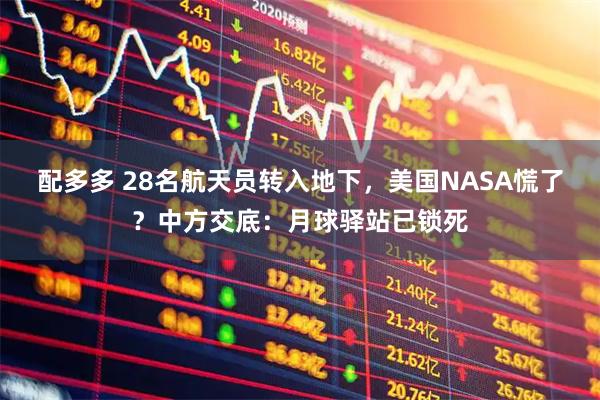 配多多 28名航天员转入地下，美国NASA慌了？中方交底：月球驿站已锁死