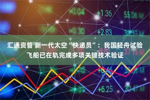 汇通资管 新一代太空“快递员”：我国轻舟试验飞船已在轨完成多项关键技术验证